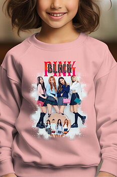 BlackPink Kpop Lasten Collegepaita - Bags - Vaaleanpunainen - Unisex