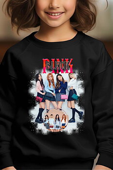 BlackPink Kpop Lasten Collegepaita - Bags - Musta - Unisex