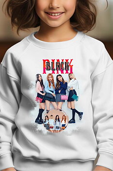 BlackPink Kpop Lasten Collegepaita - Bags - Valkoinen - Unisex