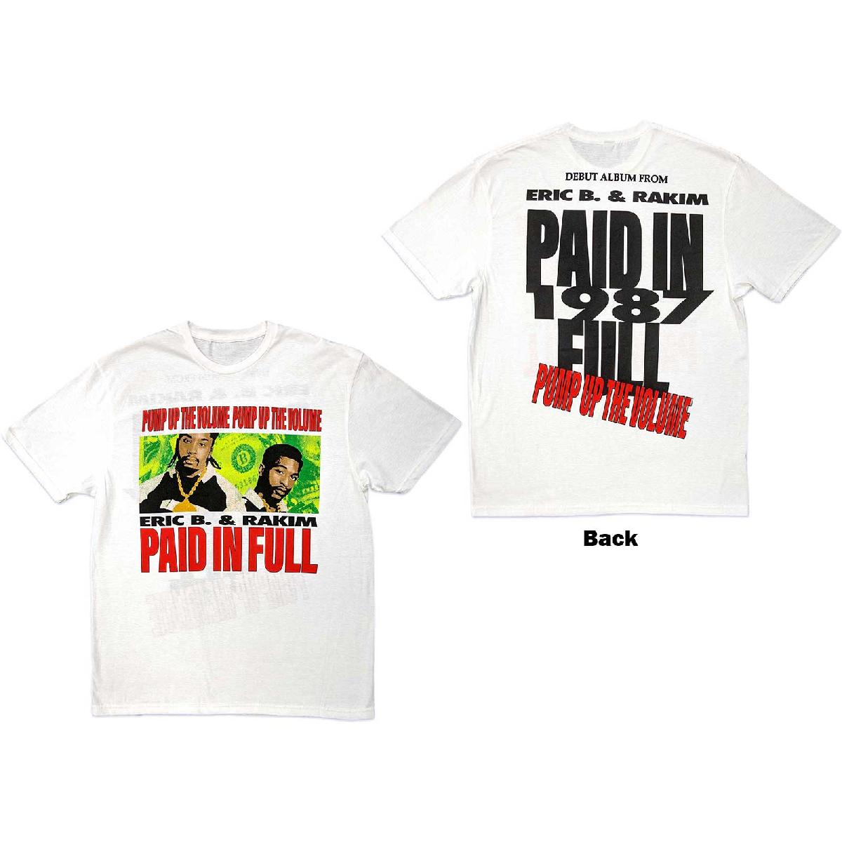 Eric B. & Rakim Unisex T-Shirt: Pump Up The Volume (Back Print) (Medium)