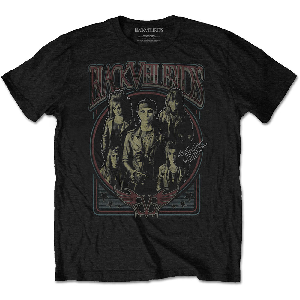 Black Veil Brides Unisex T-Shirt: Vintage (X-Large) - 2