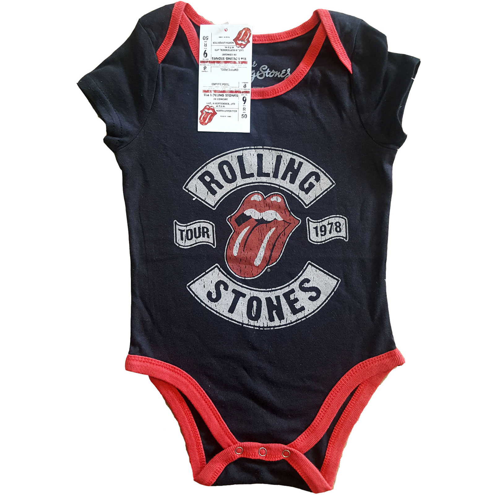 The Rolling Stones baby sparkdräkt: US Tour 1978 (24 Months) - 2