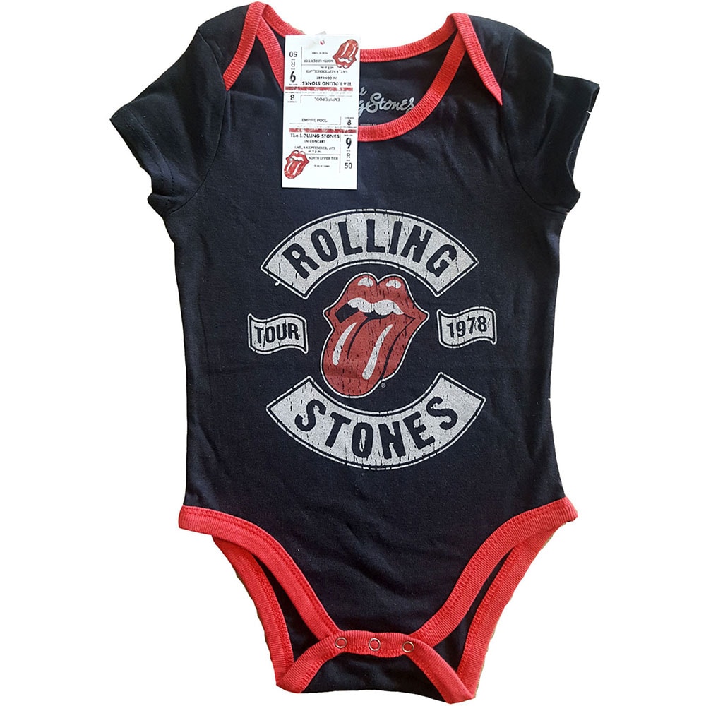 The Rolling Stones baby sparkdräkt: US Tour 1978 (24 Months)
