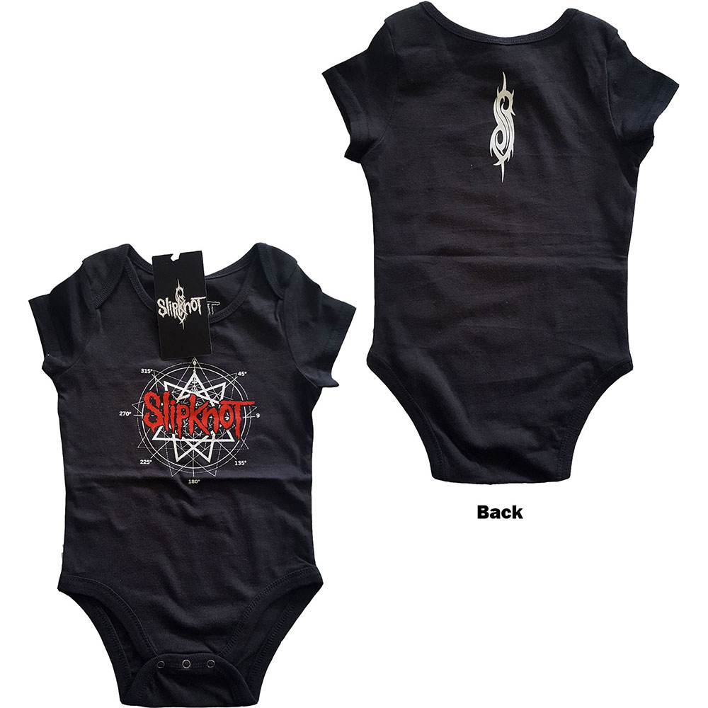 Slipknot baby sparkdräkt: Star Logo (Back Print) (24 Months)