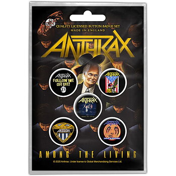Anthrax Button Badge Pack: Among the Living