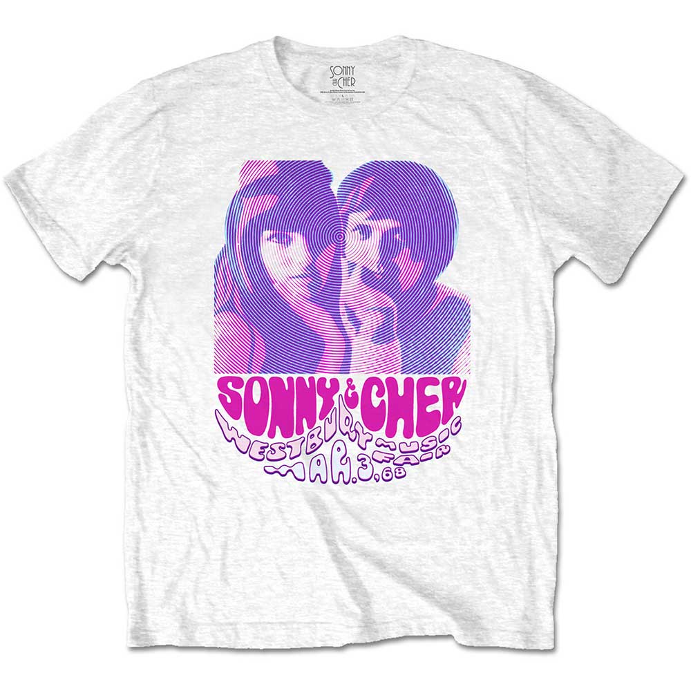 Sonny & Cher Unisex T-Shirt: Westbury Music Fair (Medium)