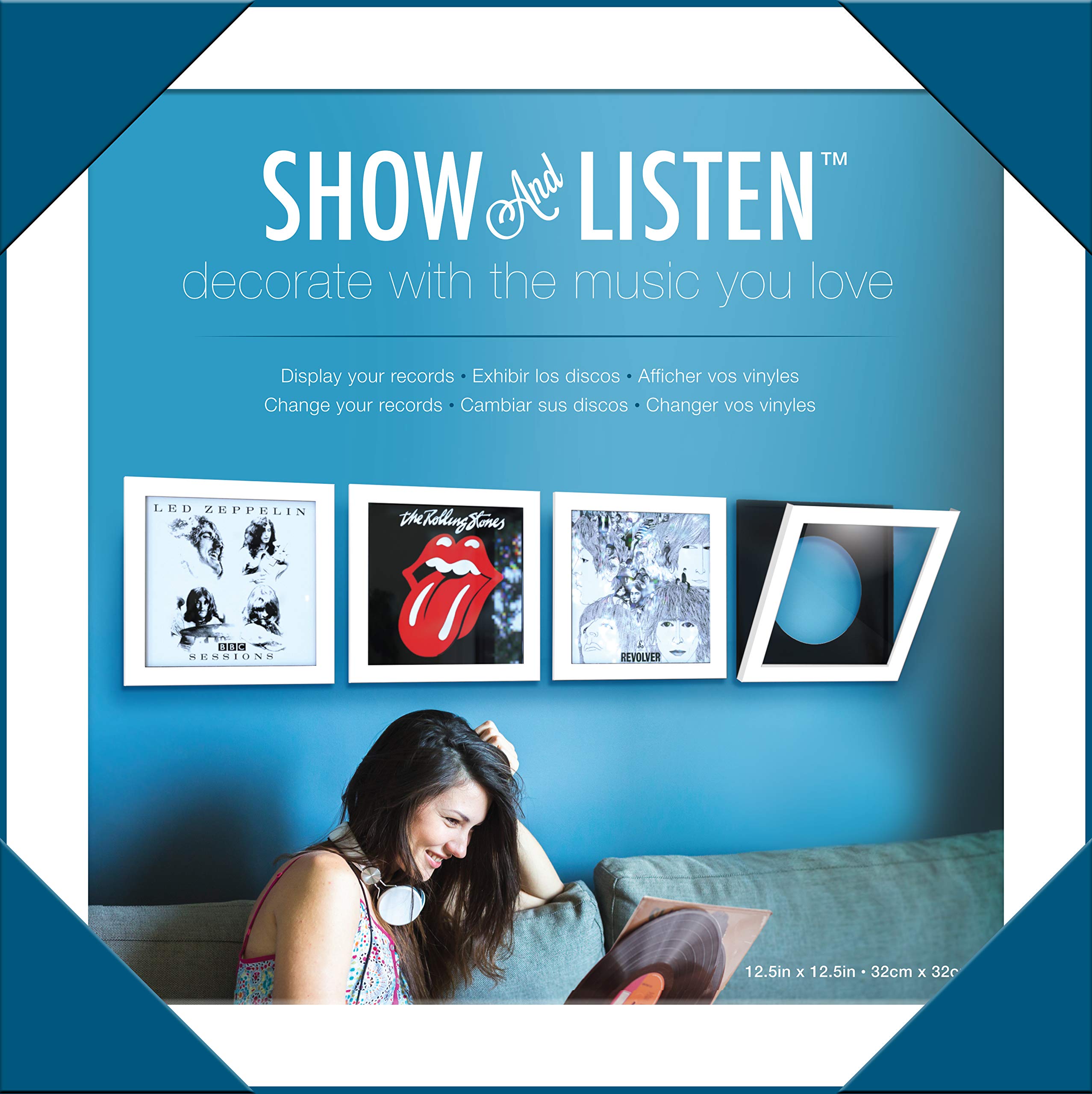Vinyl frame: Show And Listen - White (4-pack) - 3