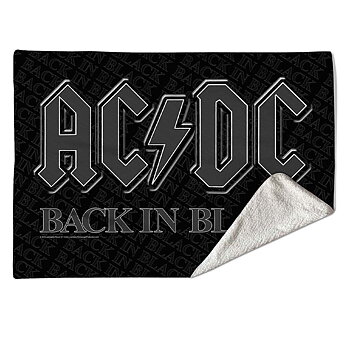 AC/DC Sherpa Fleece Blanket: Back In Black (Multicolour) (Single)