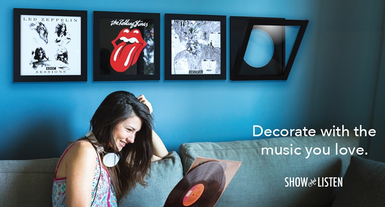 Vinyl frame: Show And Listen - Black (4-pack) - 3