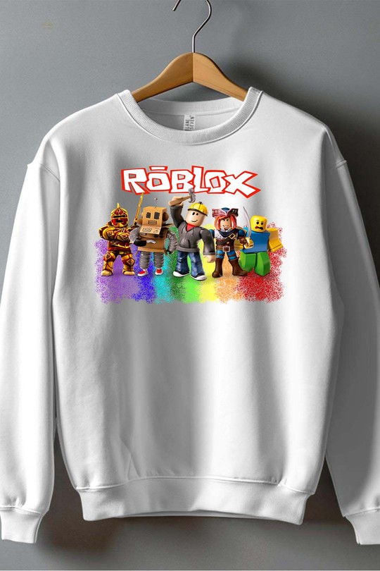 Roblox Barn Genser - Rob Friends - Hvit - Unisex