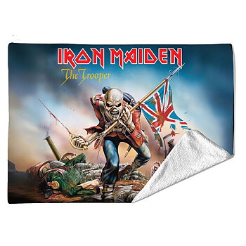 Iron Maiden Sherpa Fleece Blanket: Trooper (Multicolour) (Single)