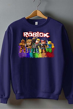 Roblox Barn Sweatshirt - Rob Friends - Marinblå - Unisex