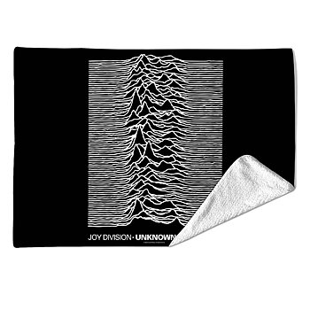 Joy Division Sherpa Fleece Blanket: Unknown Pleasures (Multicolour) (Single)