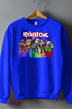Roblox Barn Sweatshirt - Rob Friends - Kungsblå - Unisex