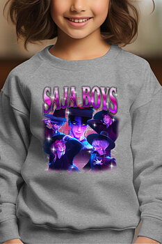 Saja Boys Kpop Demon Hunters Barn Sweatshirt - Demons - Grå - Unisex