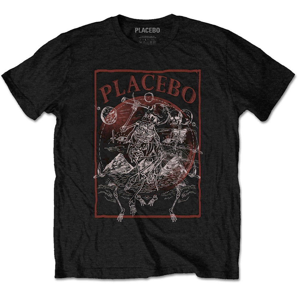 Placebo Unisex T-Shirt: Astro Skeletons (Medium)