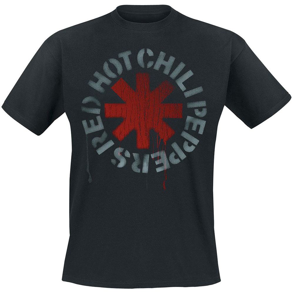 Red Hot Chili Peppers Unisex T-Shirt: Stencil (Small)