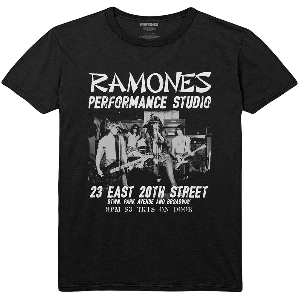 Ramones Unisex T-Shirt: East Village (Large)