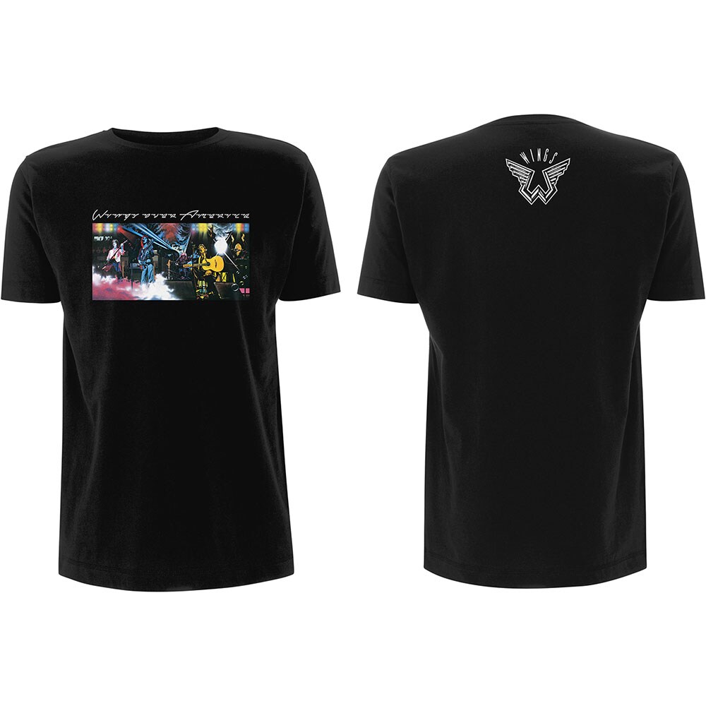 Paul McCartney Unisex T-Shirt: Wings Over America (Back Print) (Small)