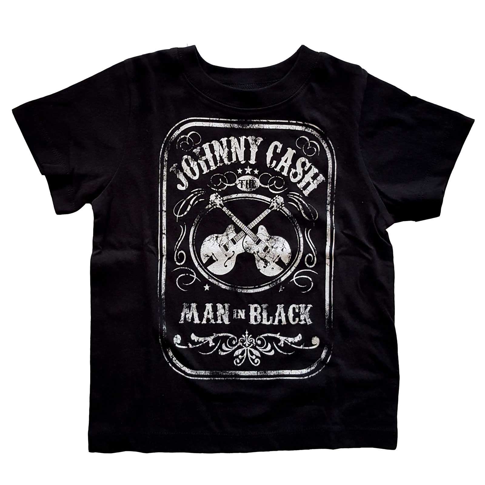 Johnny Cash Kids Toddler T-Shirt: Man In Black (4 Years) - 2