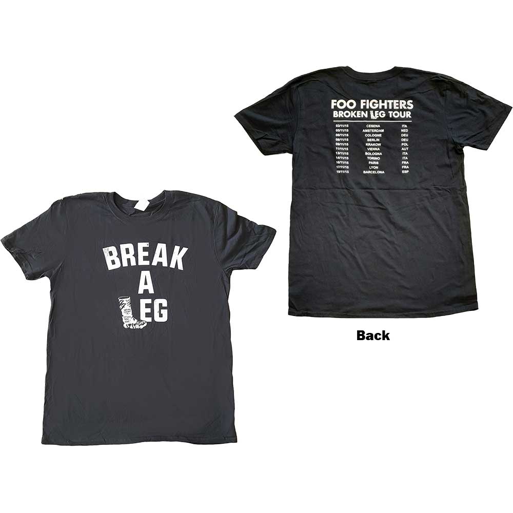 Foo Fighters Unisex T-Shirt: Back Print (Back Print & Ex-Tour) (Large)