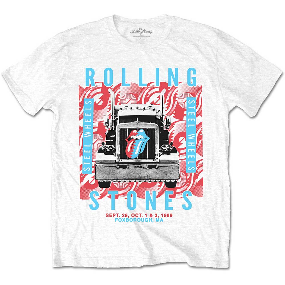 The Rolling Stones Unisex T-Shirt: Steel Wheels (Medium)