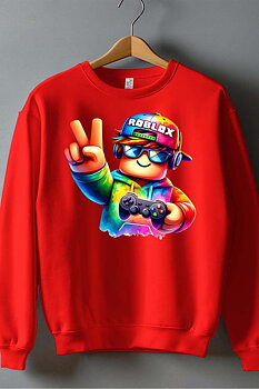 Roblox Barn Sweatshirt - Rob Friends - Röd - Unisex