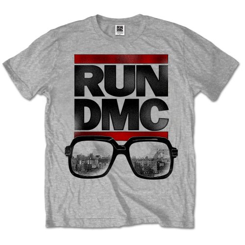 Run DMC Unisex T-Shirt: Glasses NYC (Large)