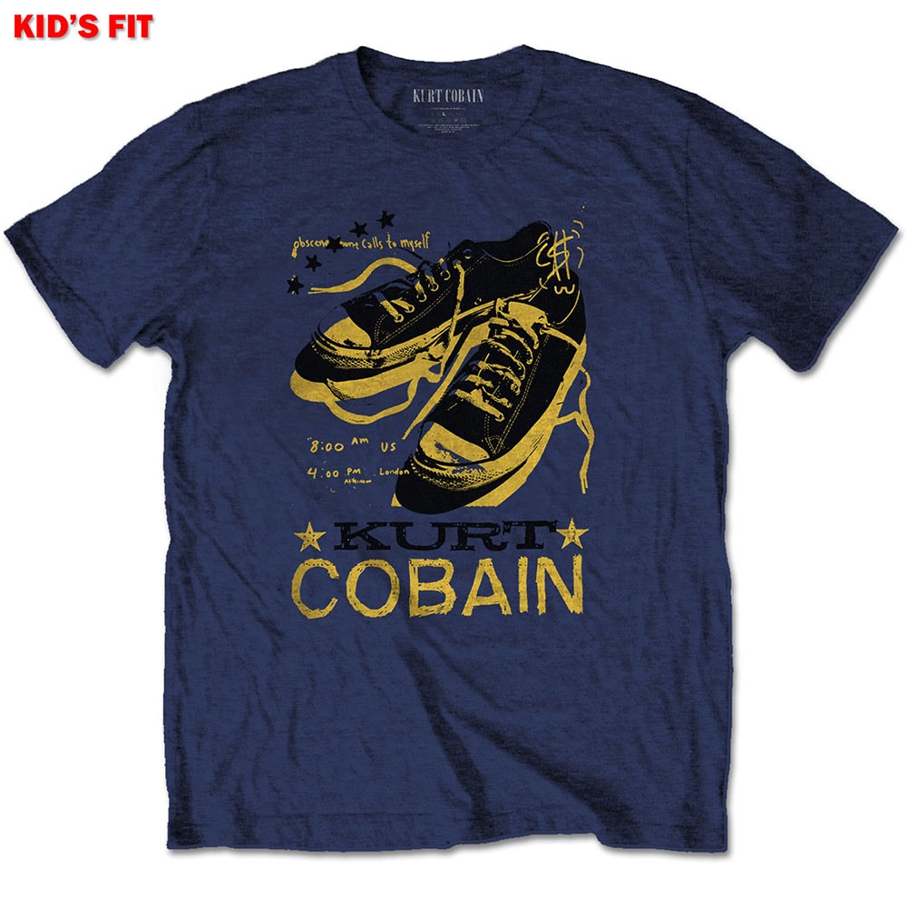 Kurt Cobain Kids T-Shirt: Laces (3-4 Years)