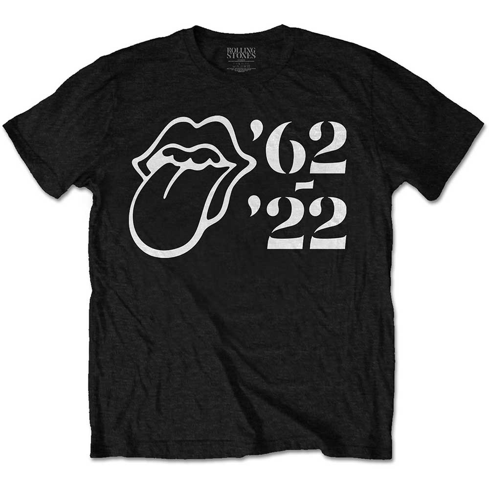 The Rolling Stones Unisex T-Shirt: Sixty Outline '62 - '22 (Medium)