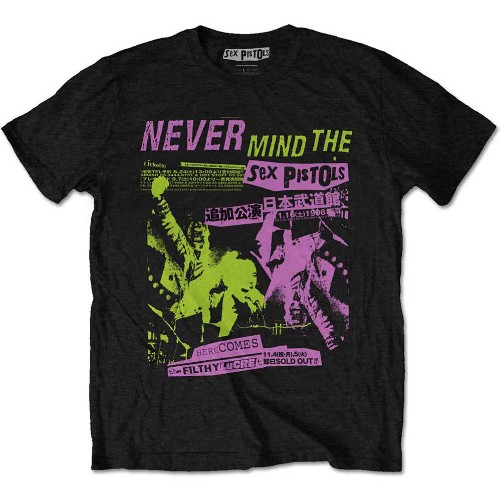 The Sex Pistols Unisex T-Shirt: Japanese Poster (X-Large)