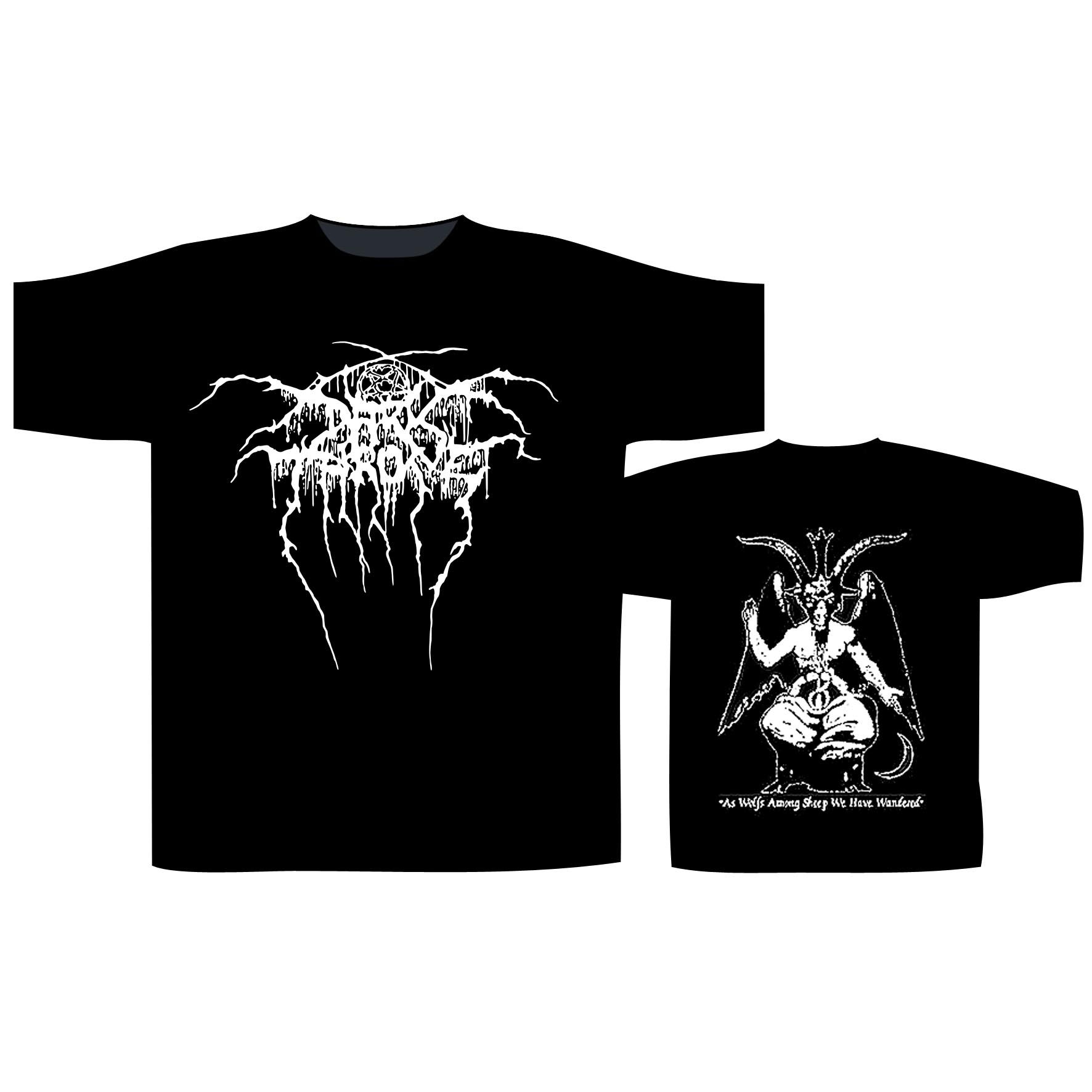 DARKTHRONE - BAPHOMET T-SHIRT (LARGE)