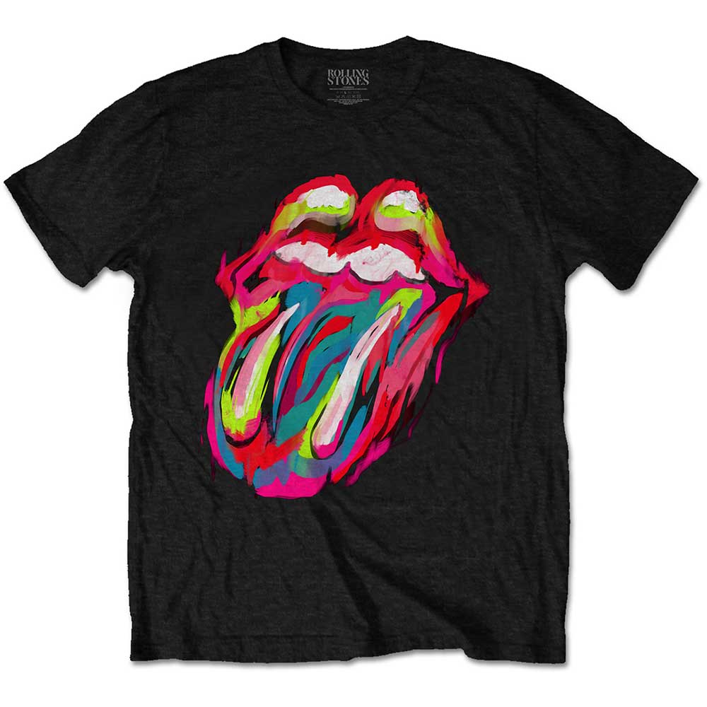 The Rolling Stones Unisex T-Shirt: Sixty Brushstroke Tongue (XX-Large)