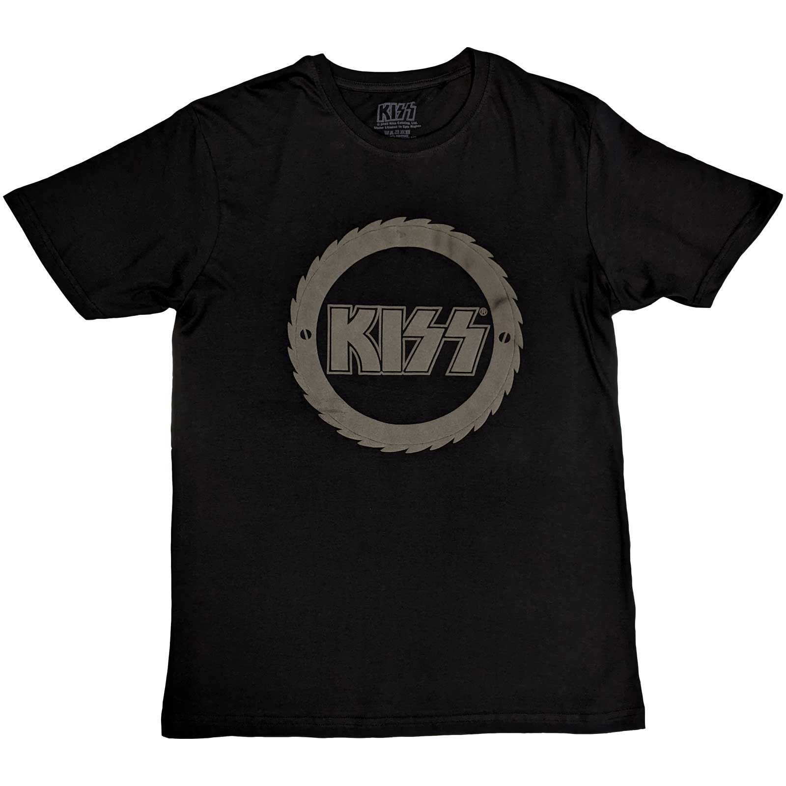 KISS Unisex T-Shirt: Buzzsaw Logo (Hi-Build) (Small)