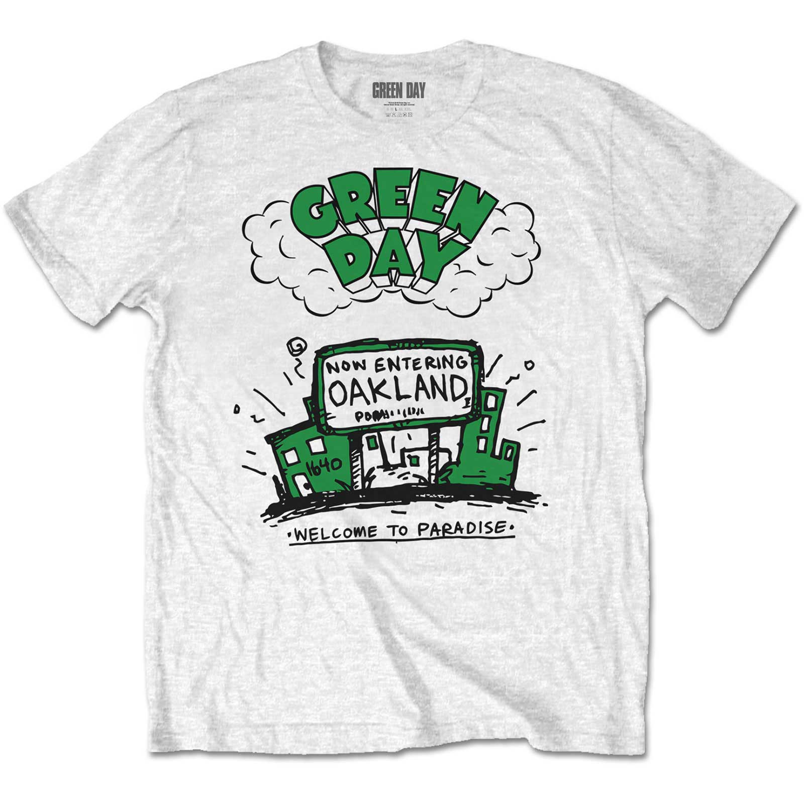 Green Day Kids T-Shirt: Welcome to Paradise (7-8 Years)