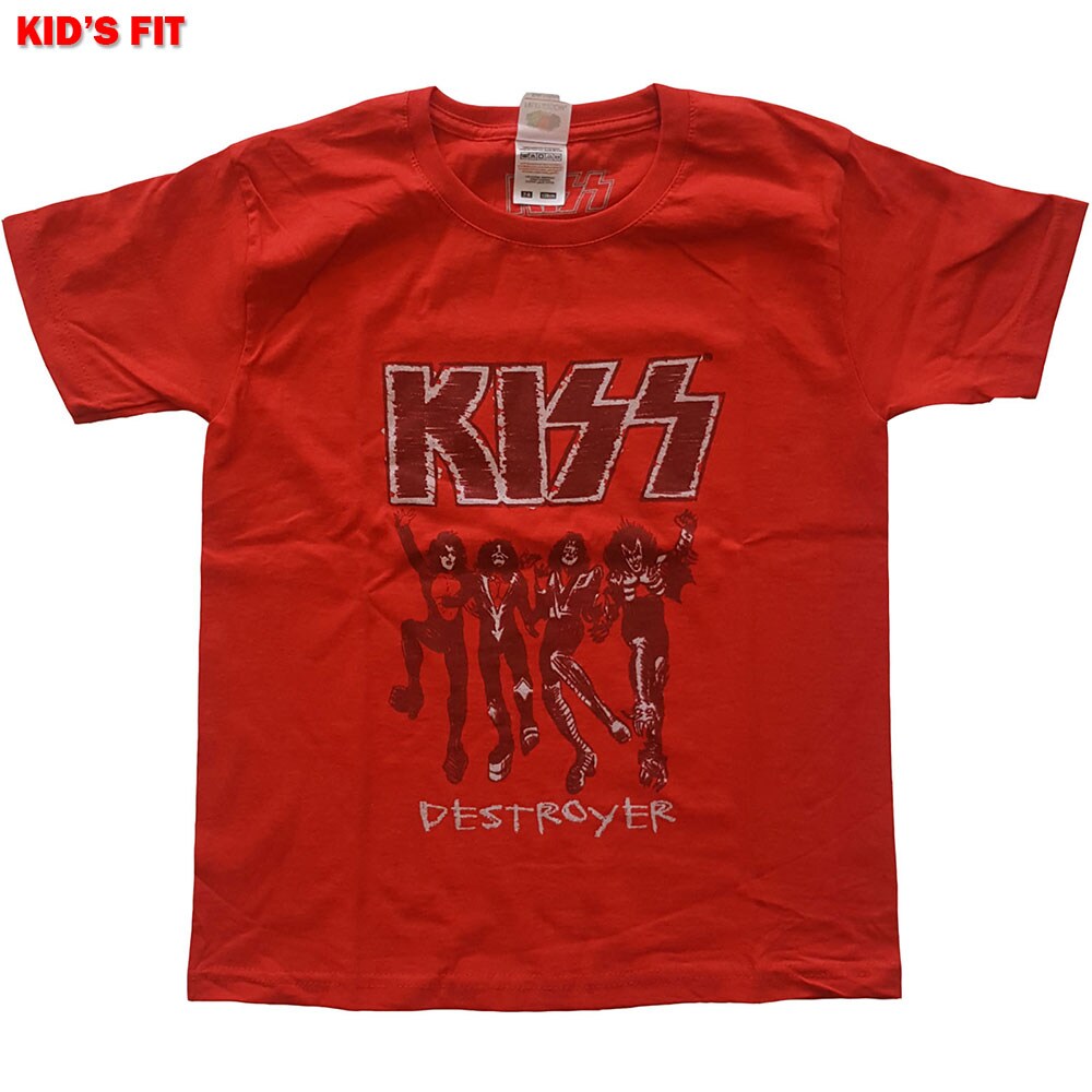 KISS Kids T-Shirt: Destroyer Sketch (9-10 Years)