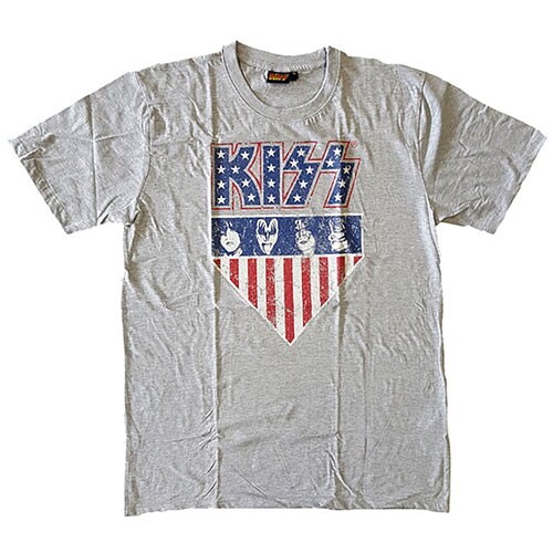 KISS Unisex T-Shirt: Stars And Stripes (Medium)