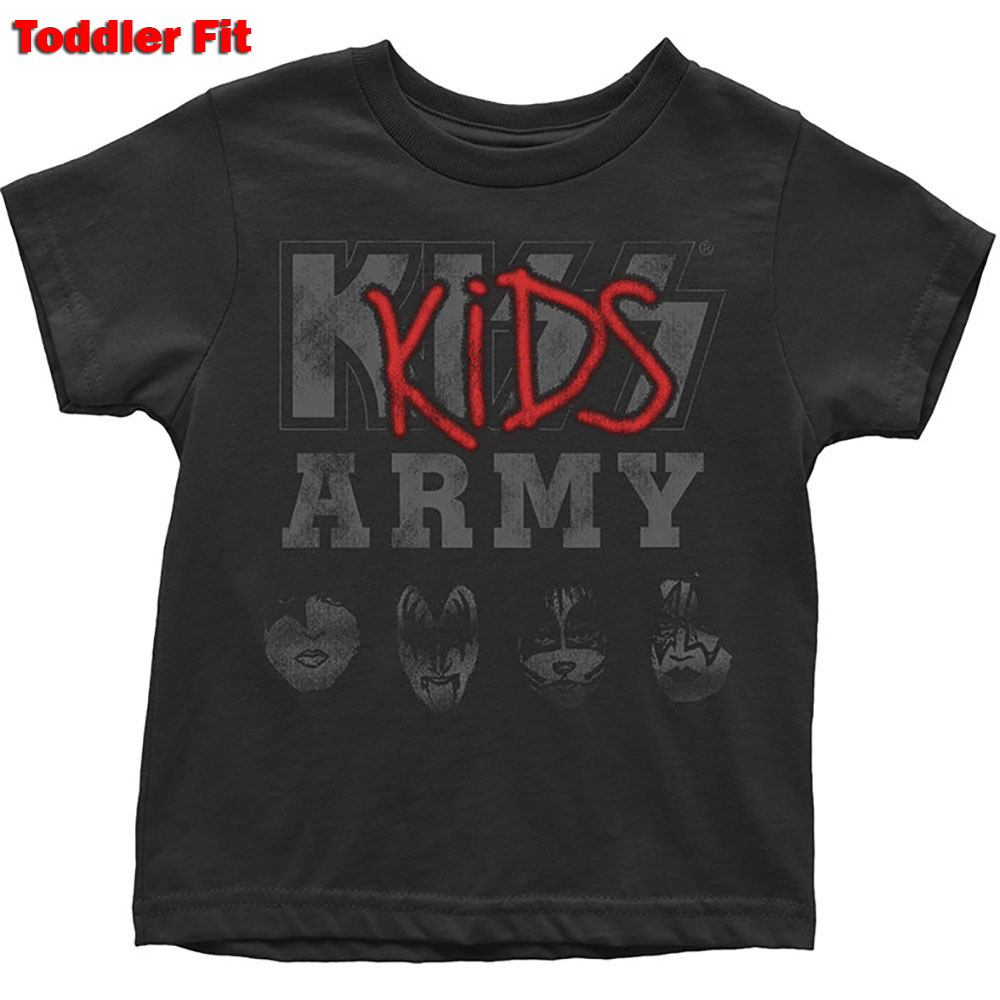 KISS Kids Toddler T-Shirt: Army (12 Months)
