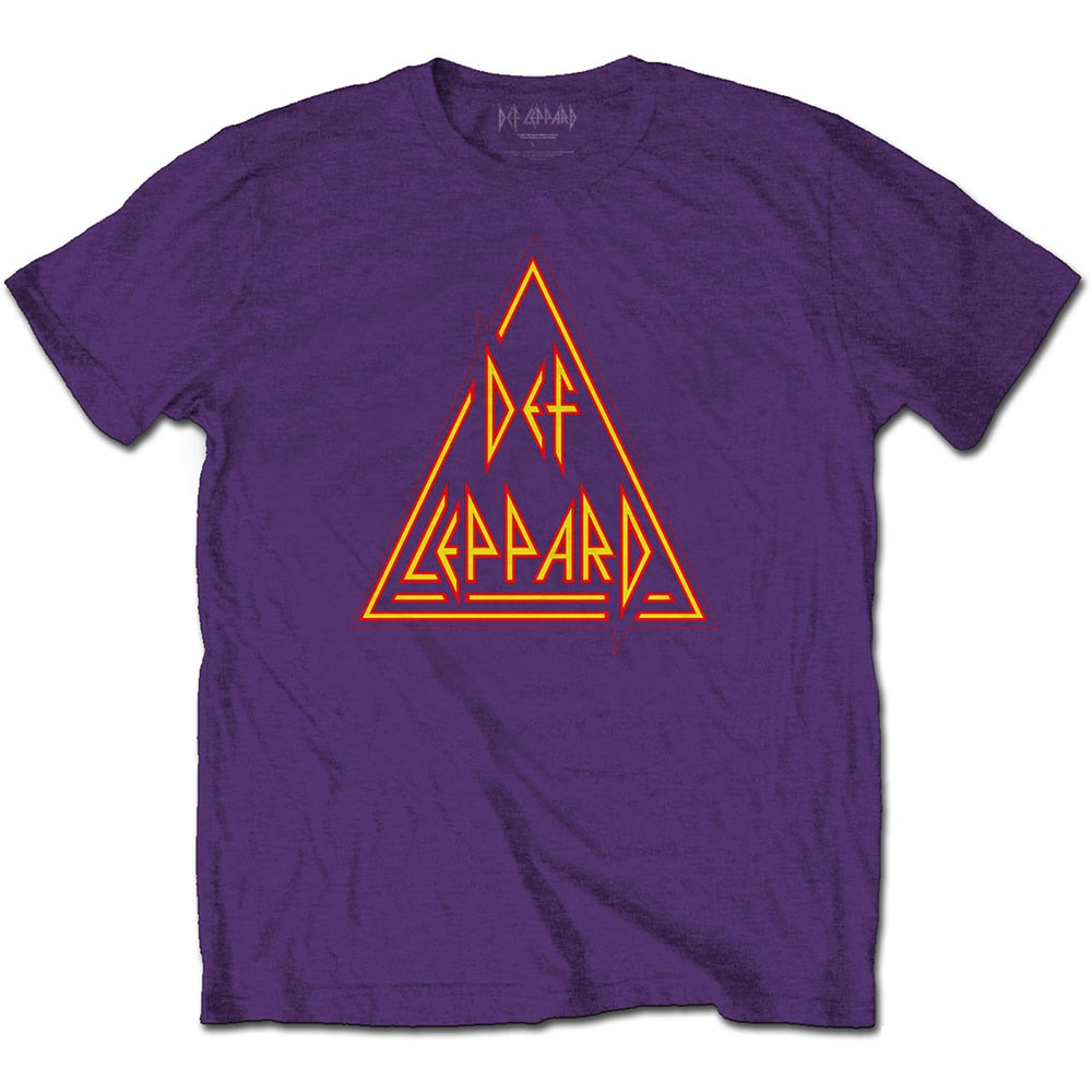 Def Leppard Unisex T-Shirt: Classic Triangle Logo (XX-Large)