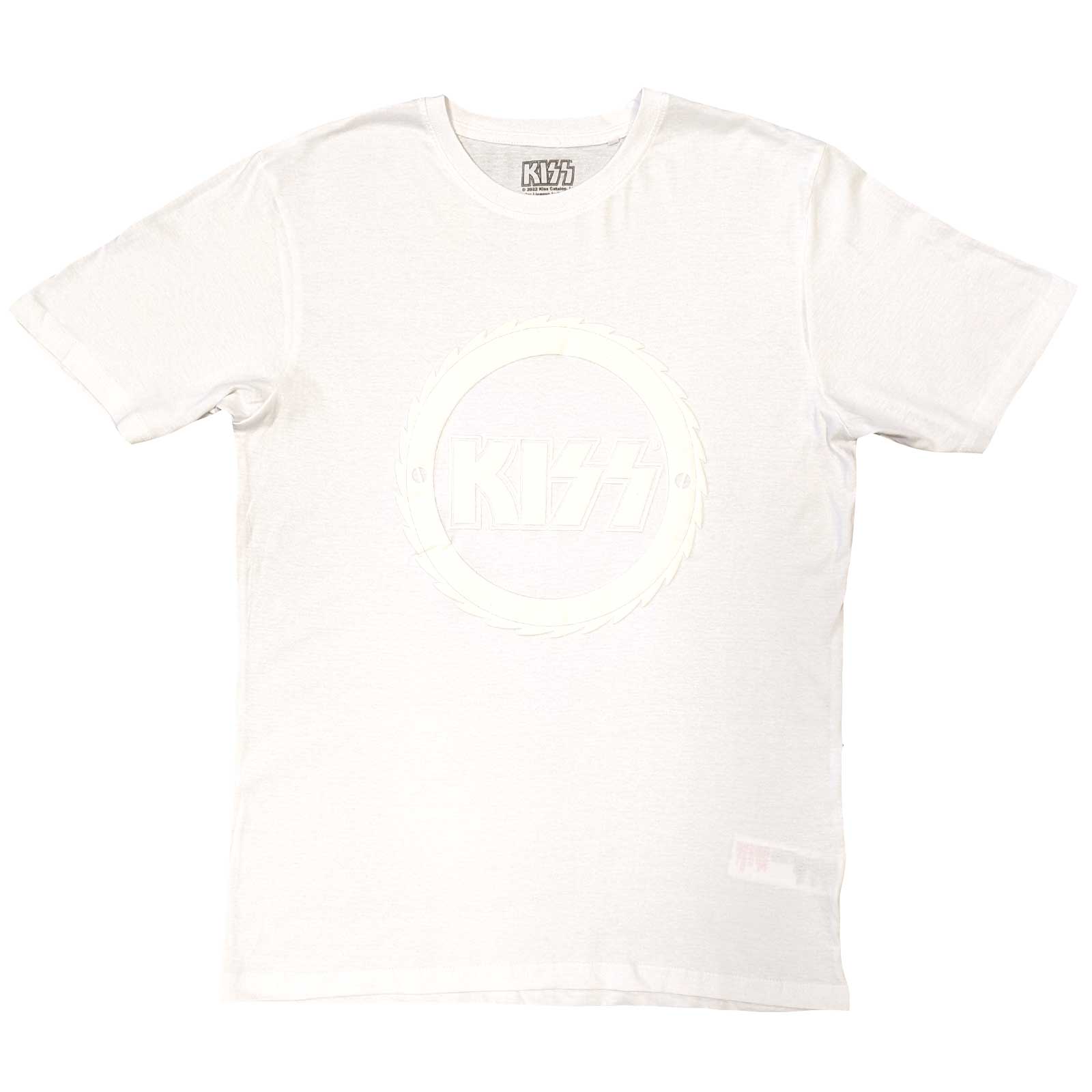 KISS Unisex T-Shirt: Buzzsaw Logo (Hi-Build) (Small)