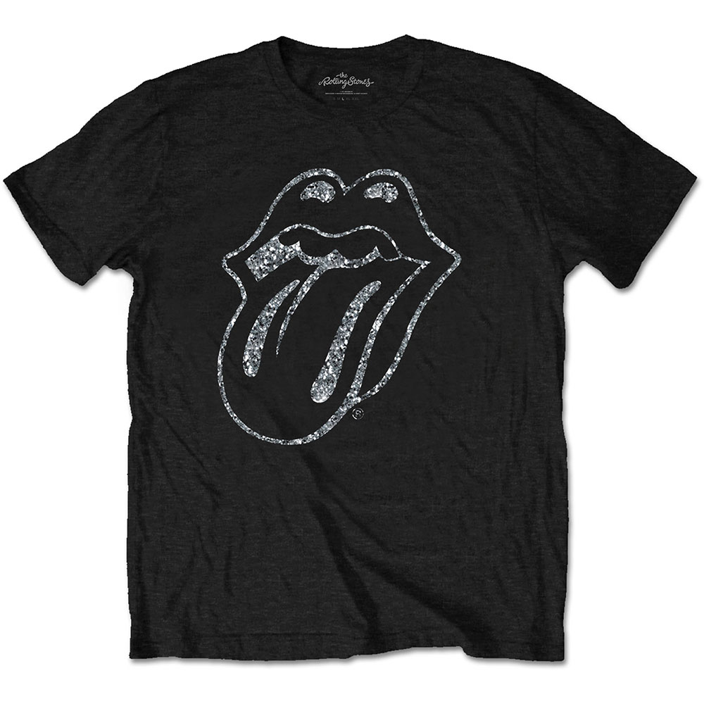 The Rolling Stones Unisex T-Shirt: Tongue (Diamante) (XX-Large)