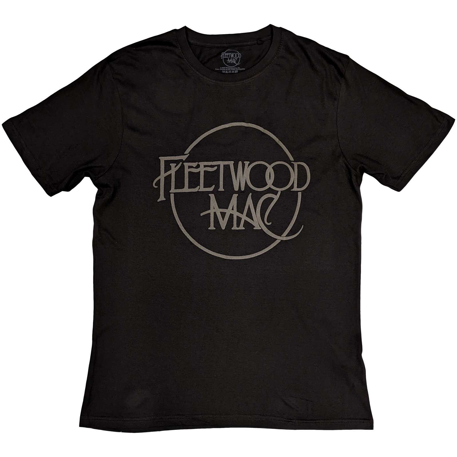 Fleetwood Mac Unisex T-Shirt: Classic Logo (Hi-Build) (Large)