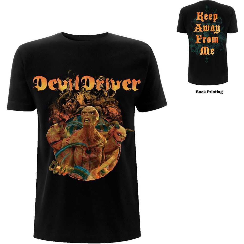 DevilDriver Unisex T-Shirt: Keep Away from Me (Back Print) (Medium)
