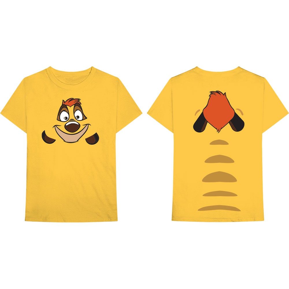 Disney Unisex T-Shirt: Lion King Timon (Back Print) (X-Large)
