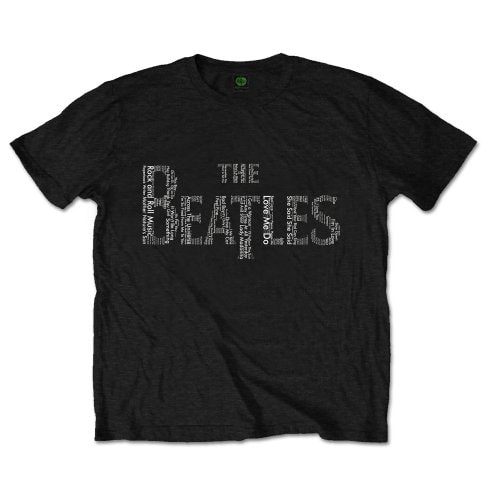 The Beatles Unisex T-Shirt: Drop T Songs (Large) - 2