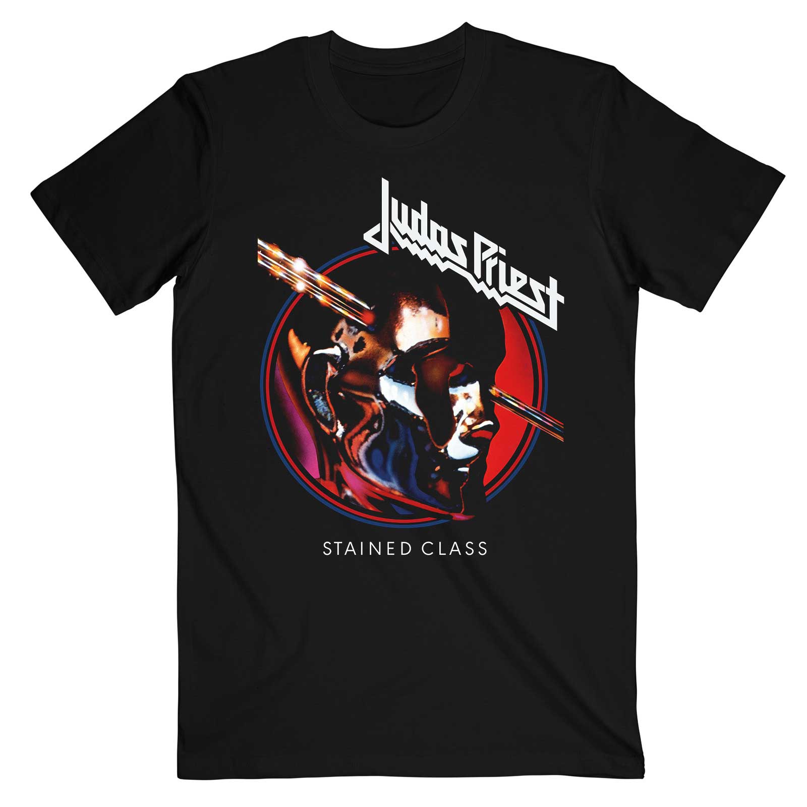 Judas Priest Unisex T-Shirt: Stained Class Album Circle (Medium)