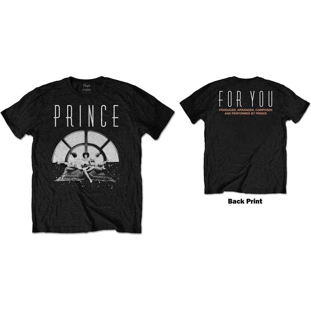 Prince Unisex T-Shirt: For You Triple (Back Print) (XX-Large)