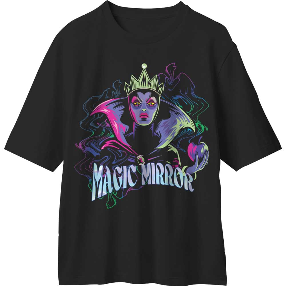 Disney Unisex T-Shirt: Sleeping Beauty Evil Queen Mirror (Large)