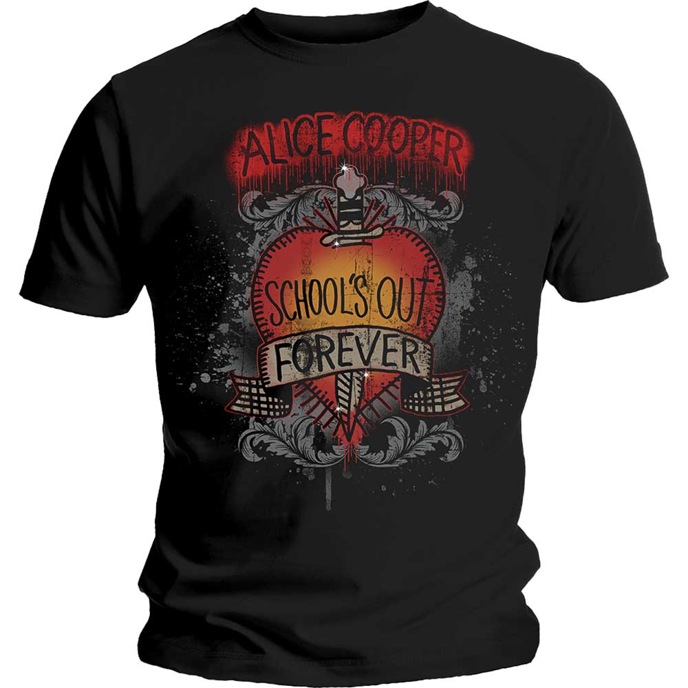 Alice Cooper Unisex T-Shirt: Schools Out Dagger (X-Large)