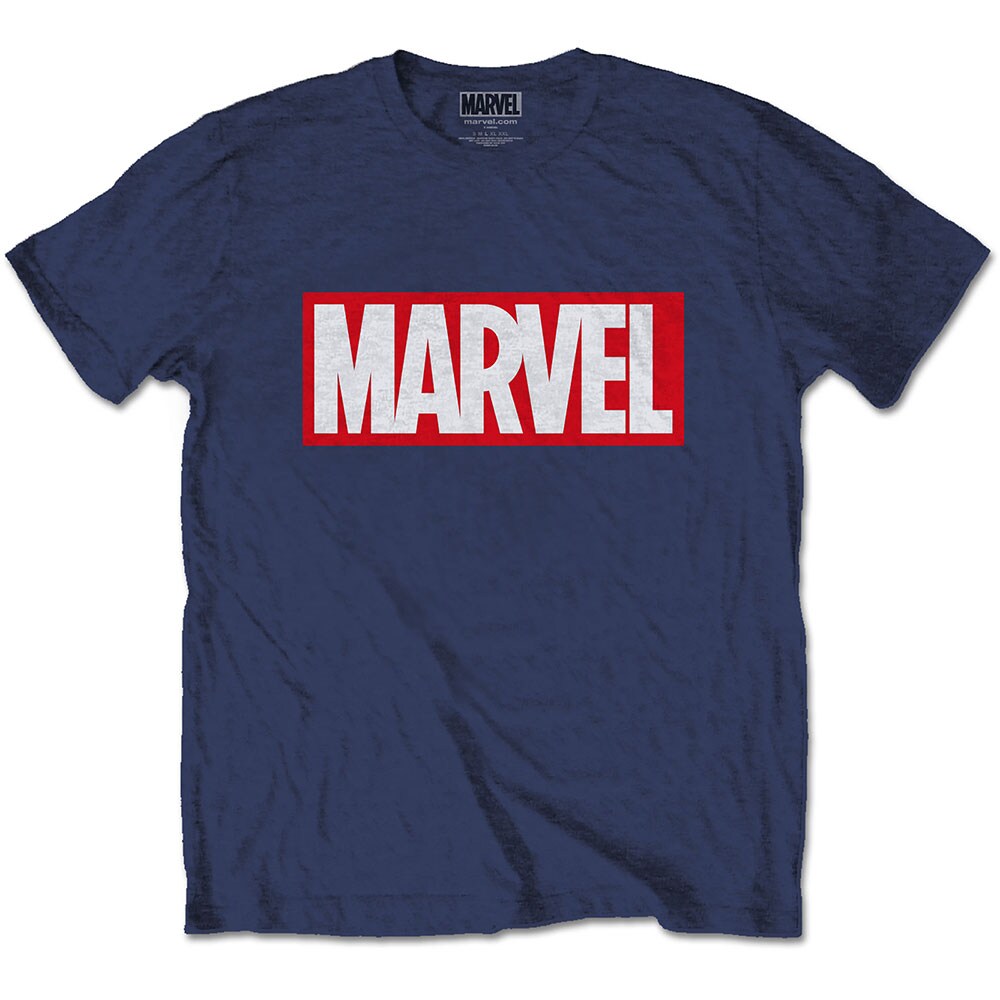 Marvel Comics Unisex T-Shirt: Marvel Box Logo (XX-Large)